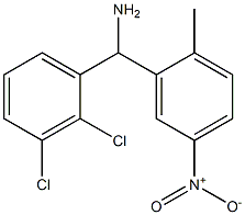 (2,3-dichlorophenyl)(2-methyl-5-nitrophenyl)methanamine Struktur