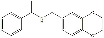 (2,3-dihydro-1,4-benzodioxin-6-ylmethyl)(1-phenylethyl)amine Struktur