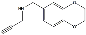 (2,3-dihydro-1,4-benzodioxin-6-ylmethyl)(prop-2-yn-1-yl)amine Struktur