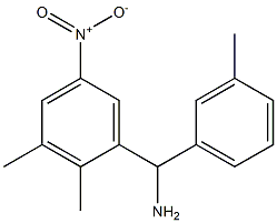 (2,3-dimethyl-5-nitrophenyl)(3-methylphenyl)methanamine Struktur