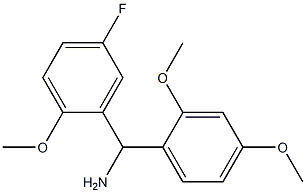 (2,4-dimethoxyphenyl)(5-fluoro-2-methoxyphenyl)methanamine Struktur