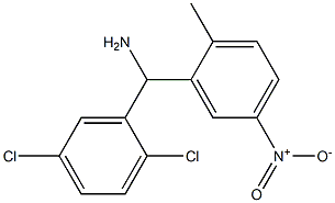 (2,5-dichlorophenyl)(2-methyl-5-nitrophenyl)methanamine Struktur