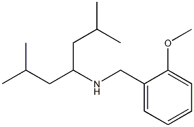 (2,6-dimethylheptan-4-yl)[(2-methoxyphenyl)methyl]amine Struktur