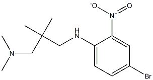 (2-{[(4-bromo-2-nitrophenyl)amino]methyl}-2-methylpropyl)dimethylamine Struktur