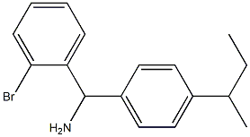 (2-bromophenyl)[4-(butan-2-yl)phenyl]methanamine Struktur