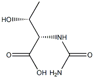 (2S,3R)-2-[(aminocarbonyl)amino]-3-hydroxybutanoic acid Struktur