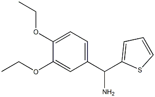 (3,4-diethoxyphenyl)(thiophen-2-yl)methanamine Struktur