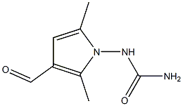 (3-formyl-2,5-dimethyl-1H-pyrrol-1-yl)urea Struktur