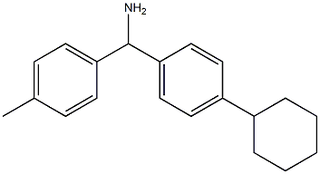 (4-cyclohexylphenyl)(4-methylphenyl)methanamine Struktur