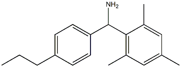 (4-propylphenyl)(2,4,6-trimethylphenyl)methanamine Struktur