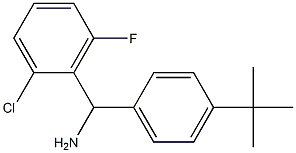 (4-tert-butylphenyl)(2-chloro-6-fluorophenyl)methanamine Struktur