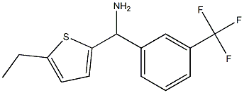 (5-ethylthiophen-2-yl)[3-(trifluoromethyl)phenyl]methanamine Struktur