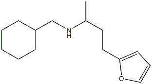 (cyclohexylmethyl)[4-(furan-2-yl)butan-2-yl]amine Struktur