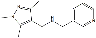 (pyridin-3-ylmethyl)[(1,3,5-trimethyl-1H-pyrazol-4-yl)methyl]amine Struktur