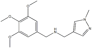 [(1-methyl-1H-pyrazol-4-yl)methyl][(3,4,5-trimethoxyphenyl)methyl]amine Struktur