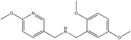 [(2,5-dimethoxyphenyl)methyl][(6-methoxypyridin-3-yl)methyl]amine Struktur