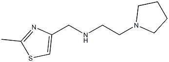 [(2-methyl-1,3-thiazol-4-yl)methyl][2-(pyrrolidin-1-yl)ethyl]amine Struktur