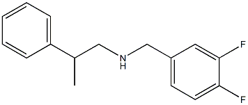 [(3,4-difluorophenyl)methyl](2-phenylpropyl)amine Struktur