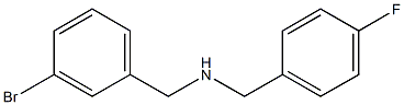 [(3-bromophenyl)methyl][(4-fluorophenyl)methyl]amine Struktur