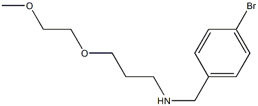 [(4-bromophenyl)methyl][3-(2-methoxyethoxy)propyl]amine Structure