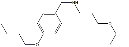 [(4-butoxyphenyl)methyl][3-(propan-2-yloxy)propyl]amine Struktur