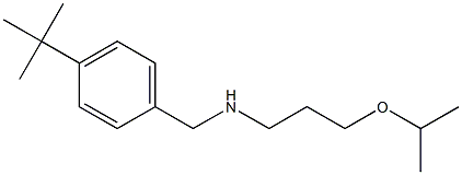 [(4-tert-butylphenyl)methyl][3-(propan-2-yloxy)propyl]amine Struktur