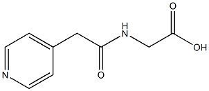 [(pyridin-4-ylacetyl)amino]acetic acid Struktur