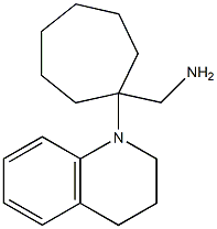 [1-(1,2,3,4-tetrahydroquinolin-1-yl)cycloheptyl]methanamine Struktur