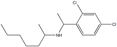 [1-(2,4-dichlorophenyl)ethyl](heptan-2-yl)amine Struktur