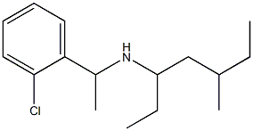 [1-(2-chlorophenyl)ethyl](5-methylheptan-3-yl)amine Struktur