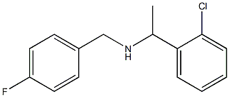 [1-(2-chlorophenyl)ethyl][(4-fluorophenyl)methyl]amine Struktur