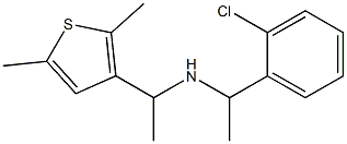 [1-(2-chlorophenyl)ethyl][1-(2,5-dimethylthiophen-3-yl)ethyl]amine Struktur