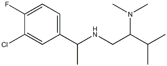 [1-(3-chloro-4-fluorophenyl)ethyl][2-(dimethylamino)-3-methylbutyl]amine Struktur