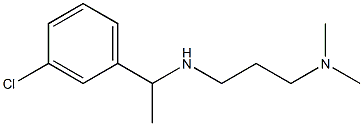 [1-(3-chlorophenyl)ethyl][3-(dimethylamino)propyl]amine Struktur