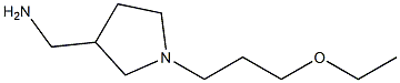 [1-(3-ethoxypropyl)pyrrolidin-3-yl]methylamine Struktur