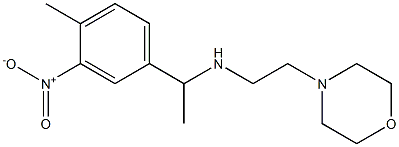 [1-(4-methyl-3-nitrophenyl)ethyl][2-(morpholin-4-yl)ethyl]amine Structure