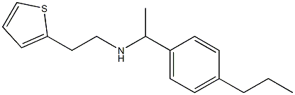 [1-(4-propylphenyl)ethyl][2-(thiophen-2-yl)ethyl]amine Struktur