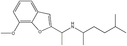 [1-(7-methoxy-1-benzofuran-2-yl)ethyl](5-methylhexan-2-yl)amine Struktur