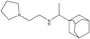 [1-(adamantan-1-yl)ethyl][2-(pyrrolidin-1-yl)ethyl]amine Struktur