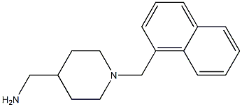 [1-(naphthalen-1-ylmethyl)piperidin-4-yl]methanamine Struktur