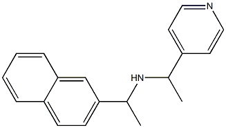 [1-(naphthalen-2-yl)ethyl][1-(pyridin-4-yl)ethyl]amine Struktur