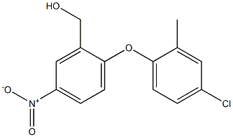 [2-(4-chloro-2-methylphenoxy)-5-nitrophenyl]methanol Struktur