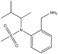 [2-(aminomethyl)phenyl]-N-(3-methylbutan-2-yl)methanesulfonamide Struktur