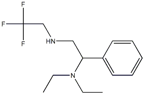 [2-(diethylamino)-2-phenylethyl](2,2,2-trifluoroethyl)amine Struktur