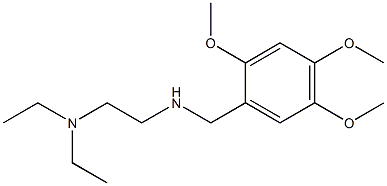 [2-(diethylamino)ethyl][(2,4,5-trimethoxyphenyl)methyl]amine Struktur