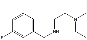 [2-(diethylamino)ethyl][(3-fluorophenyl)methyl]amine Struktur