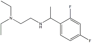 [2-(diethylamino)ethyl][1-(2,4-difluorophenyl)ethyl]amine Struktur