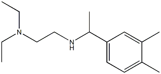 [2-(diethylamino)ethyl][1-(3,4-dimethylphenyl)ethyl]amine Struktur