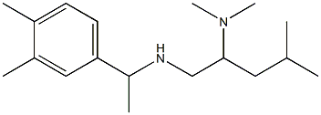 [2-(dimethylamino)-4-methylpentyl][1-(3,4-dimethylphenyl)ethyl]amine Struktur