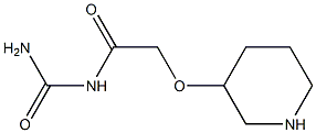 [2-(piperidin-3-yloxy)acetyl]urea Struktur